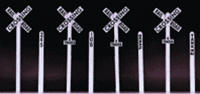 Rix 660 HO Crossbuck and Milepost Set