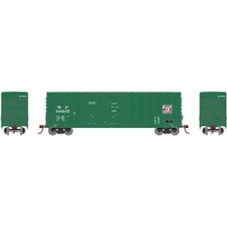 Roundhouse 88147 HO 50' High Cube Double Plug Door Box Western Pacific #68165