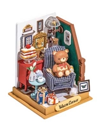 Robotime DS028 Rolife Holiday Living Room Little Warm Space DS028 3-D Laser-Cut Wood Puzzle