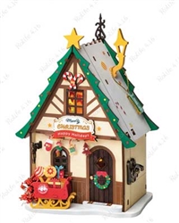 Robotime DS036 Rolife Twinkling Christmas House DS036 3-D Laser-Cut Wood Puzzle