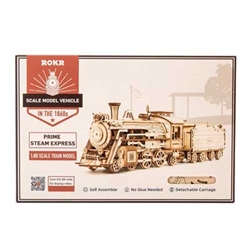 Robotime MC501 Prime Steam Express Train Kit 3D Wooden Puzzle