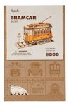 Robotime TG505 Tramcar (Streetcar) Laser-Cut Wood Kit 3D Wooden Puzzle