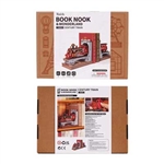 Robotime TGE01 Century Train DIY Book Nook Bookends Kit 3D Puzzle