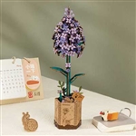 Robotime TW021 Lilac Laser-Cut Wood Kit 3D Wooden Puzzle