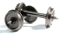 Rapido 102048 HO RP25 Metal Wheelsets Code 88 Tread Insulated One Side 1.015" Axle Length 33" Diameter Pkg 50 