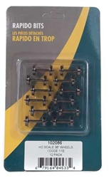 Rapido 102086 HO 36" Code 110 Metal Wheelsets Pkg 12