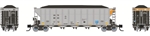 Rapido 169037 HO Rapid Discharge Coal Hopper 6-Pack LNTX Set 2