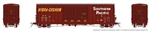 Rapido 170023 HO Pacific Car & Foundry B-70-69 Boxcar 6-Pack Southern Pacific #4 Boxcar Red