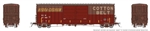 Rapido 170031 HO Pacific Car & Foundry B-70-69 Boxcar Cotton Belt SSW #67300 Patched Weathered