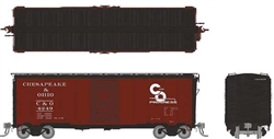 Rapido 180001A HO 1937 AAR 40' Boxcar w/Square Corner Chesapeake & Ohio Progress Logo