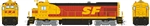 Rapido 18560 HO GE B36-7 LokSound and DCC Santa Fe 7497