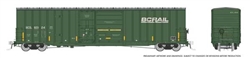 Rapido 191003A HO Trenton Works 6637 Cubic Foot Combination-Door Boxcar BC Rail Random from Set #1 Weathered