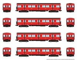 Rapido 206502 HO Toronto G-Class Subway A-B Set Sound and DCC Toronto Transit Commission #5034 5035