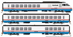 Rapido 25504 HO RTL Turboliner 5 Unit Train Sound and DCC Amtrak Set 4 #156 #179 #180 #181 #157