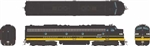 Rapido 28596 HO EMD E8A Sound and DCC Seaboard Coast Line #594
