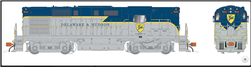 Rapido 31564 HO RS-11 DCC & Sound Delaware & Hudson 5009