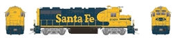 Rapido 38004 HO EMD GP38 Low Nose Standard DC Santa Fe #2346 No Class Lights