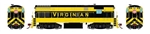 Rapido 44023 HO FM H16-44 Phase III Standard DC Virginian 47
