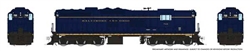 Rapido 50215 HO B&O EMD SD9 #768 No Sound
