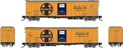 Rapido 561008A N Class RR-56 Mechanical Reefer Santa Fe #2 Ship and Travel Slogan Large Logo