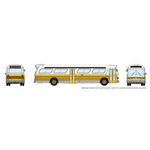 Rapido 573001 N 1959-1986 GM New Look-Fishbowl Bus with Working Headlights Assembled Boston