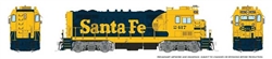 Rapido 70619 HO Santa Fe CF7 w/Round Cab Sound and DCC Santa Fe #2496 Warbonnet