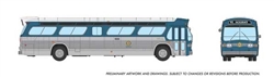 Rapido HO Mid-1960s 1980s Suburban New Look Bus Lighted Assembled Public Service Coordinated Transit #534A