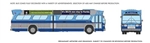 Rapido 753146 HO 1959-1986 GM New Look/Fishbowl Bus Deluxe Lighted Assembled New York MTA #8854 With Ads
