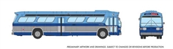 Rapido 753149 HO 1959-1986 GM New Look/Fishbowl Bus Deluxe Lighted Assembled New York MTA #6488