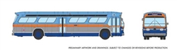 Rapido 753153 HO 1959-1986 GM New Look/Fishbowl Bus Deluxe Lighted Assembled Long Island MSBA #659