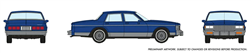 Rapido 800003 HO Chevy Caprice Sedan Blue