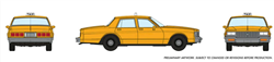 Rapido 800007 HO Chevy Impala Taxi