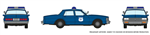 Rapido 800012 HO Chevy Impala Amtrak Police