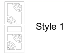 RSLaserKits 2852 HO Storm Doors Style 2