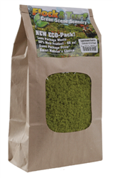 Scenic Express 802E Flock & Turf Ground Cover Eco Pack Bag 48oz Coarse Light Green