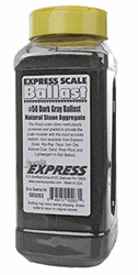Scenic Express SE0263 HO Natural Stone Ballast #50 for HO or N Dark 1 Quart