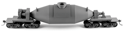 State Tool & Die 710 HO Basic 200-Ton 4-Truck Hot Metal Bottle Car Kit w/ End Cones Undecorated