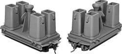 State Tool & Die 737 HO Large Bottom-Pour Ingot Car w/Mold and Metal Wheels Kit Undecorated Pkg 2