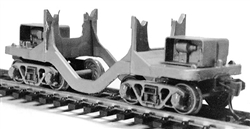 State Tool & Die 740 HO Spacer Car Kit Includes Trucks & Couplers Undecorated