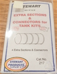 Stewart Products 217 HO Tank Extension Sections For #683-216 Sold Separately