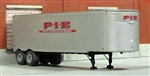 Sylvan Scale T0231 HO 1951-1955 Fruehauf 34' Stainless Steel West Coast Dry Van Trailer Resin Kit Unpainted with P.I.E. Decals