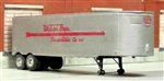 Sylvan Scale T0232 HO 1951-1955 Fruehauf 34' Stainless Steel West Coast Dry Van Trailer Resin Kit Unpainted with Watson Bros. Decals
