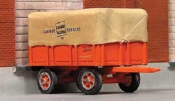 Sylvan Scale T035 HO 1939 Four-Wheel Freight Trailer Resin Kit Unpainted Includes Canadian National Decals