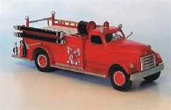 Sylvan Scale V084 HO 1950-1953 GMC-LaFrance Open Cab Pumper Resin Kit Undecorated