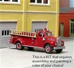 Sylvan Scale V407 HO Mack B Open Cab Pumper Kit Unpainted Resin