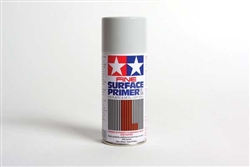 Tamiya 87064 Fine Surface Primer L For Styrene & ABS Plastic Light Gray 6.1oz Spray Can