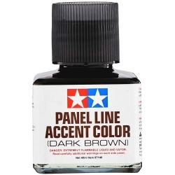 Tamiya 87140 Panel Line Accent Color 40ml Dark Brown
