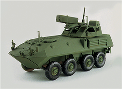 Trident 81018 HO United States Marine Corp Light-Armored Vehicle Air Defense LAV-AD Version w/ Single-Point Active Alignment Method