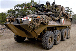 Trident 87155 HO Australian Light Armored Vehicles Metal & Resin Kit ASLAV-A Ambulance