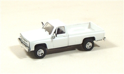 Trident 90008W HO Fleetside Pickup Truck w/Long Box Assembled White